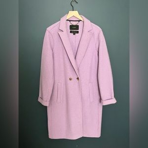 Lilac wool coat from J Crew